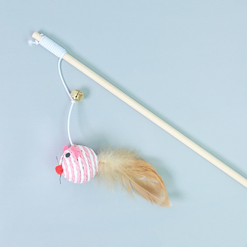 Feather Bell Mouse Toy