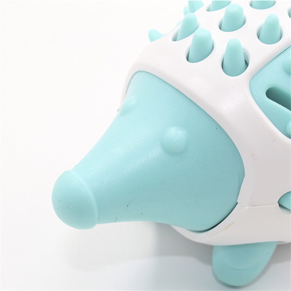 Interactive treat leaking hedgehog