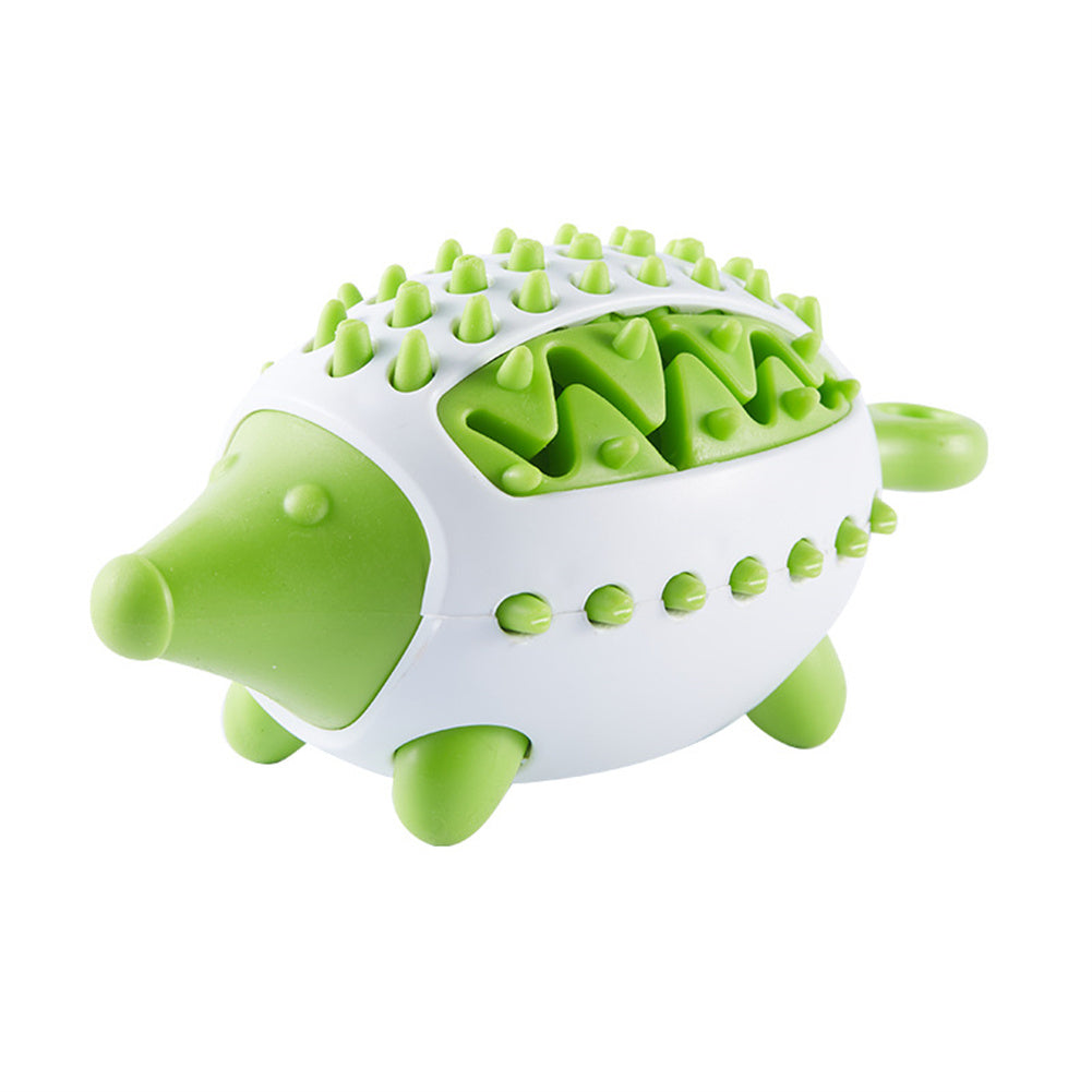 Interactive treat leaking hedgehog