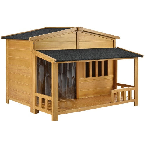 Wooden Dog House, Outdoor & Indoor Dog Crate