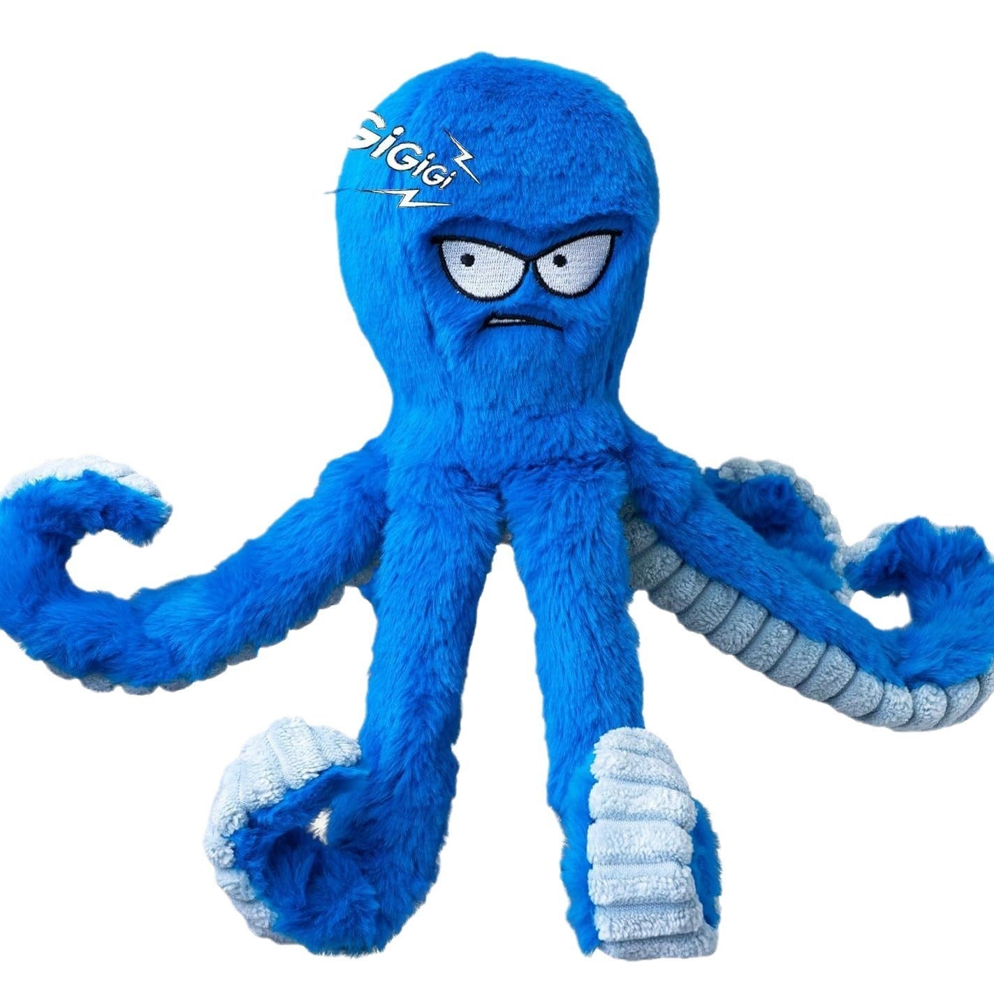 Stuffed octopus tough pull toy