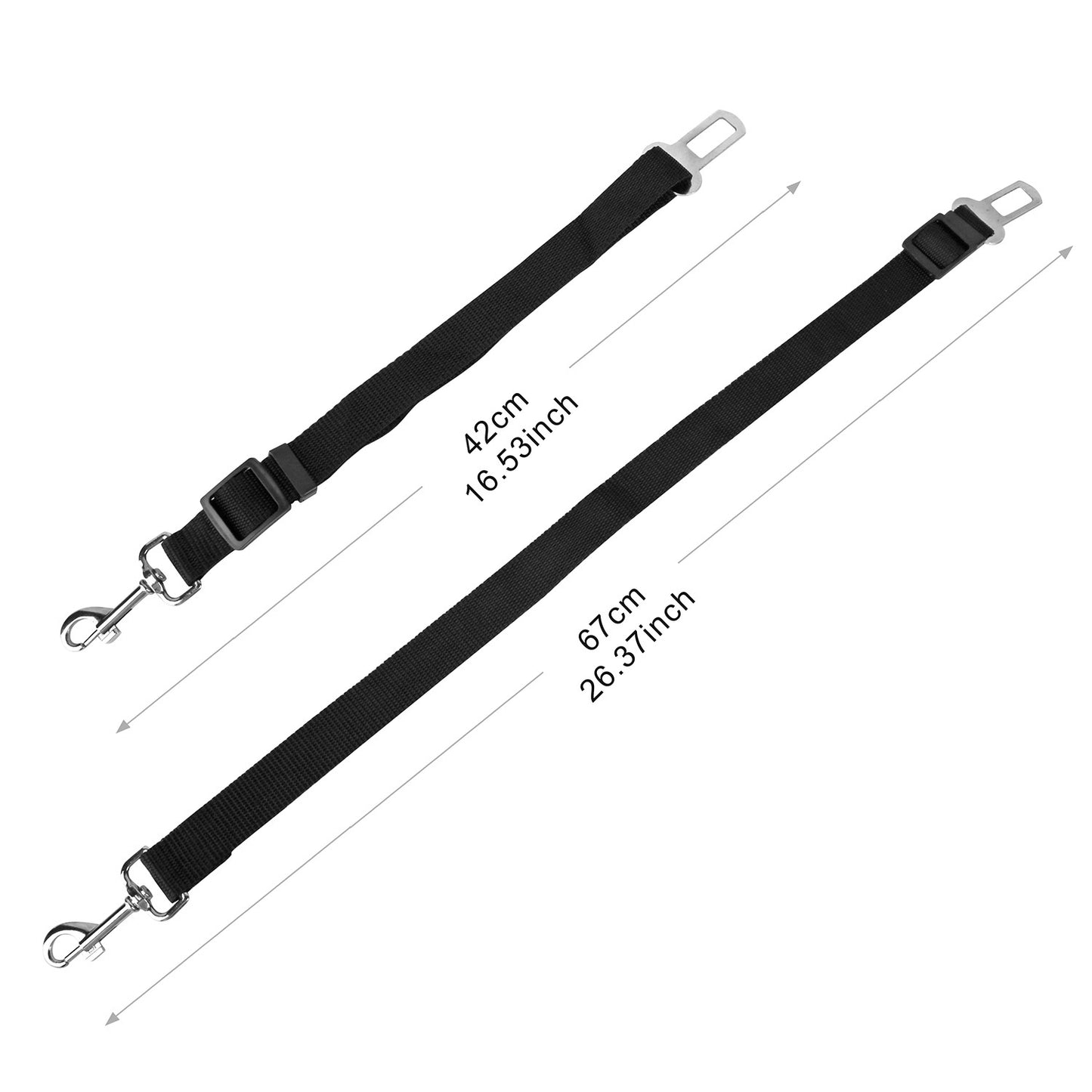 2Pcs Dog Seat Belt