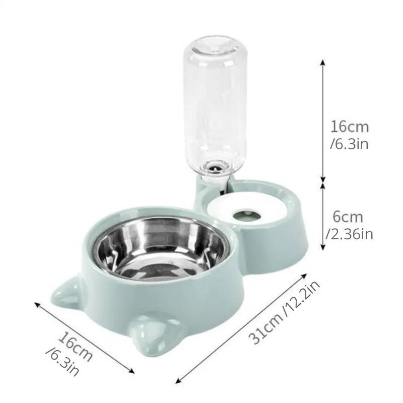 Cat Bowl & Automatic Water Feeder