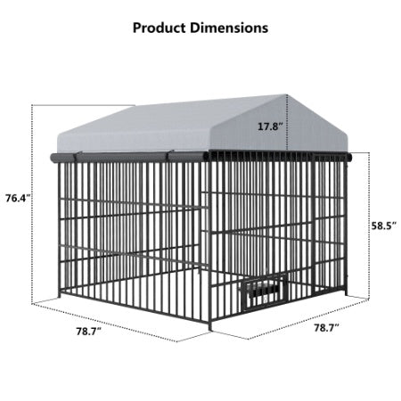 Large Dog Kennel 6.6L X 6.6W X 6.4H