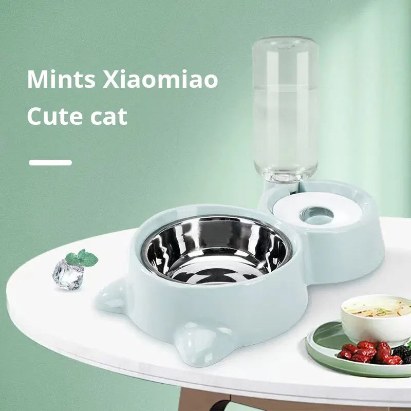 Cat Bowl & Automatic Water Feeder