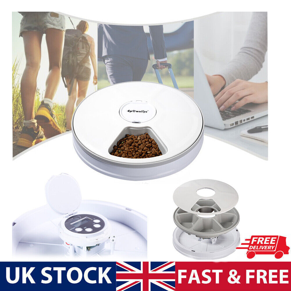 Automatic 6 Meal Timed Pet Feeder