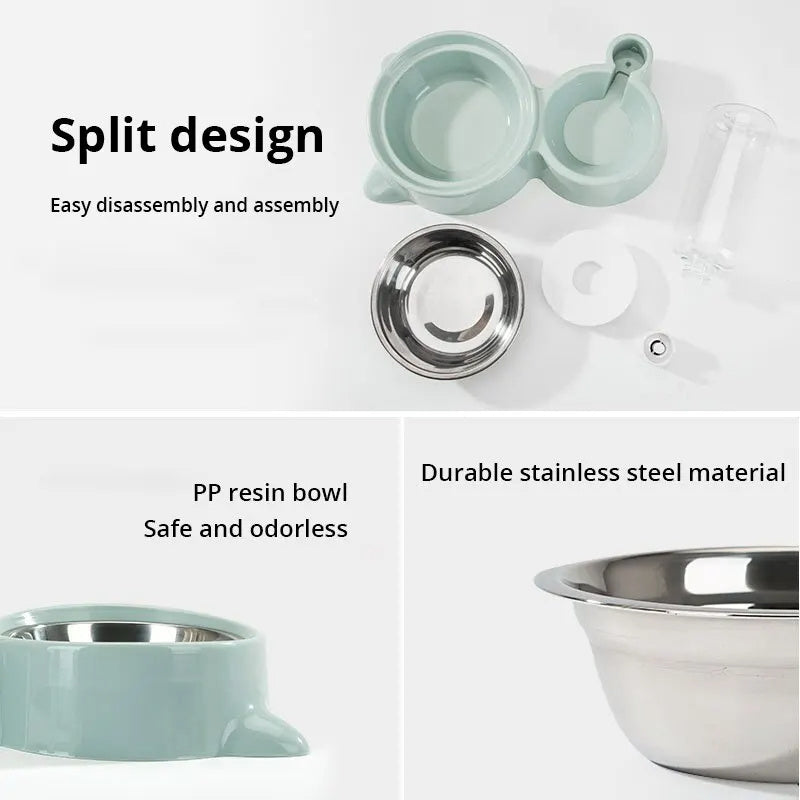 Cat Bowl & Automatic Water Feeder