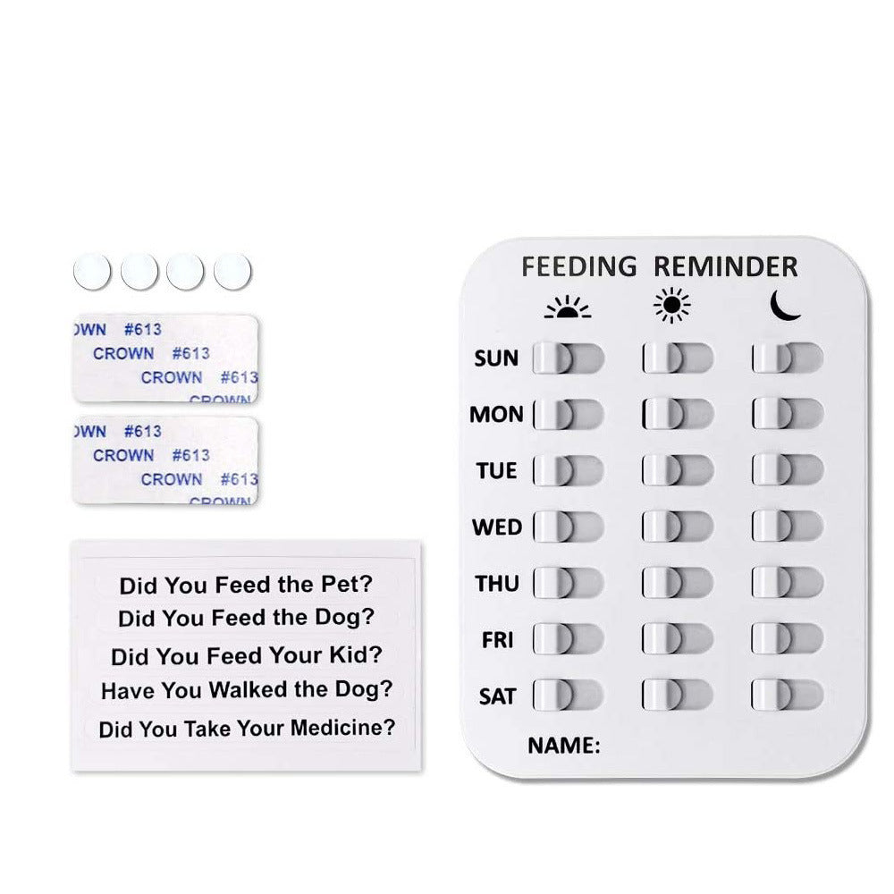 Pet Feeding Record Board