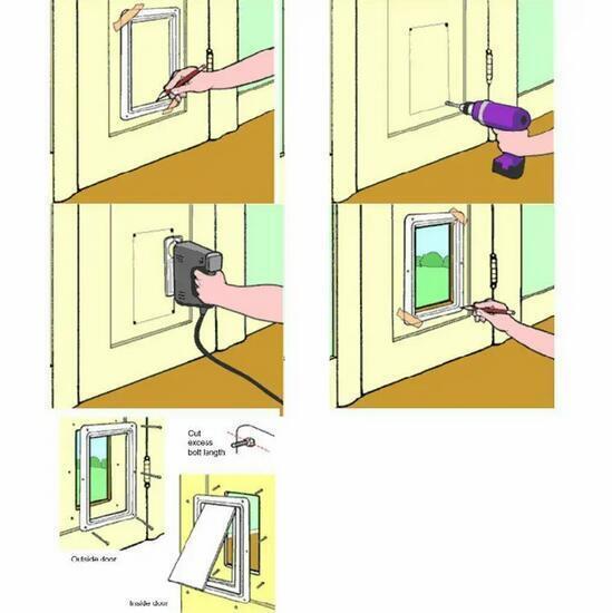 2 Way Opening & Locking Pet Door