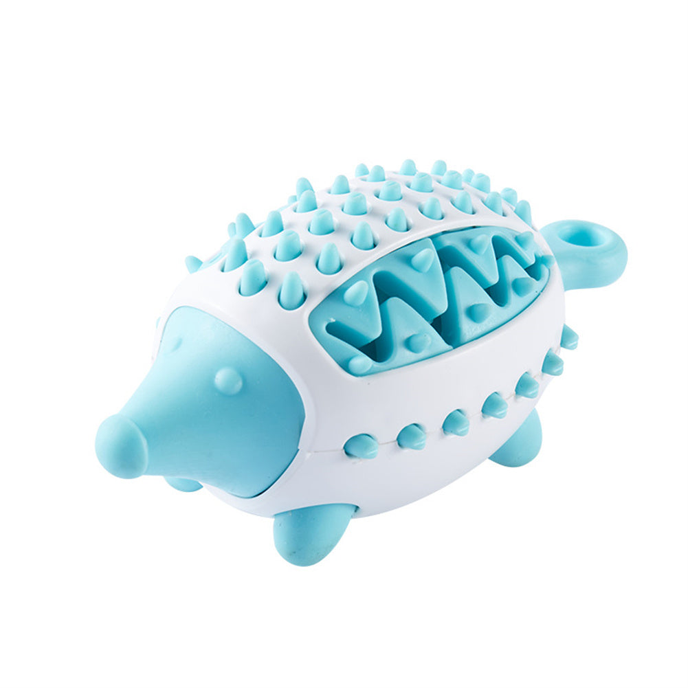 Interactive treat leaking hedgehog