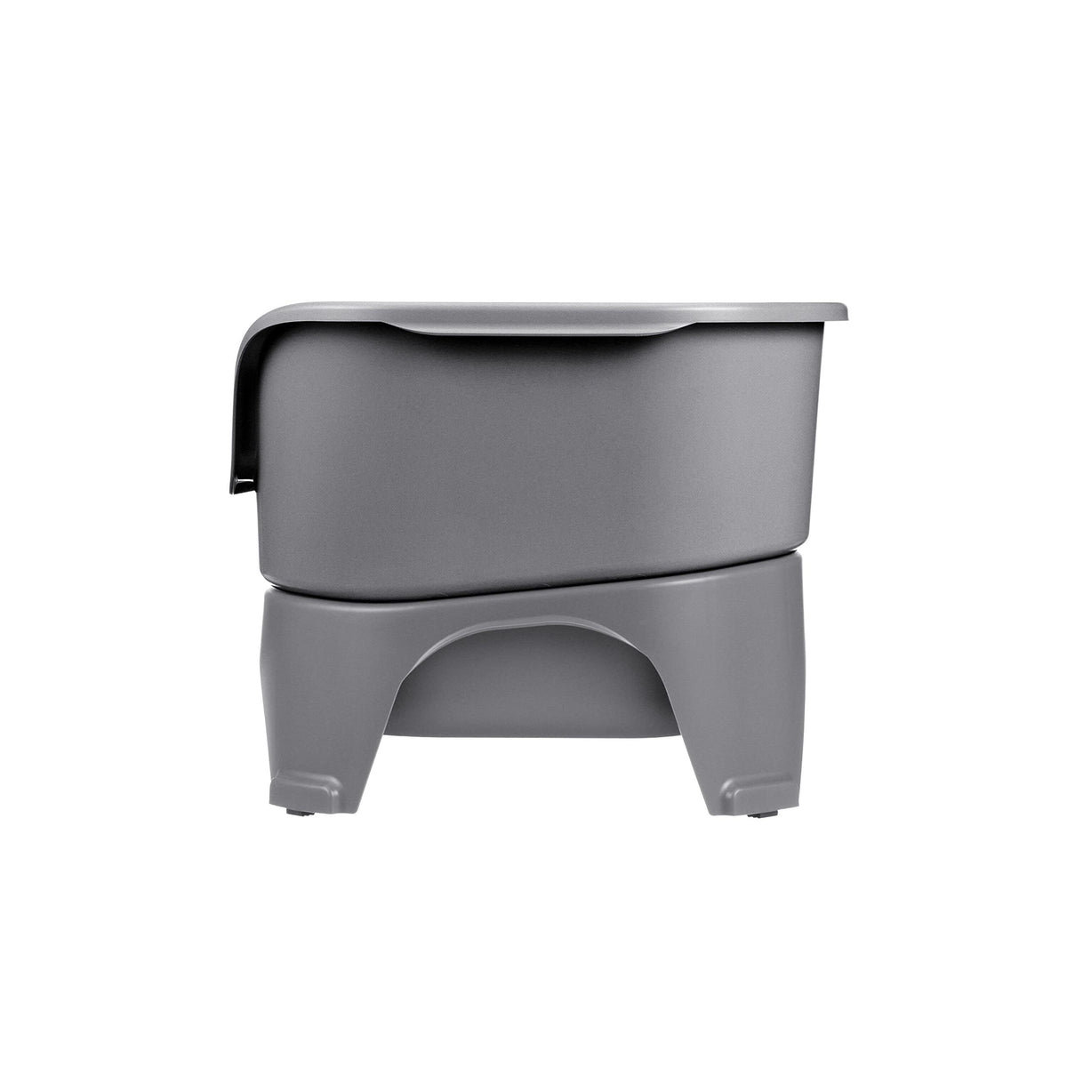 Neater Feeder Express Mess-Proof Elevated Dog Bowls for Medium to Large Dogs | Stainless Steel Bowls, Grey