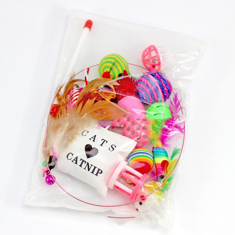 Teaser Cat Toy 14 Piece Set