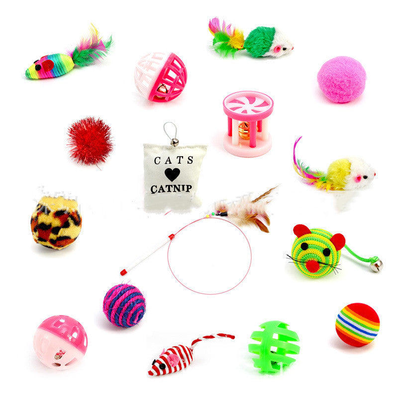 Teaser Cat Toy 14 Piece Set