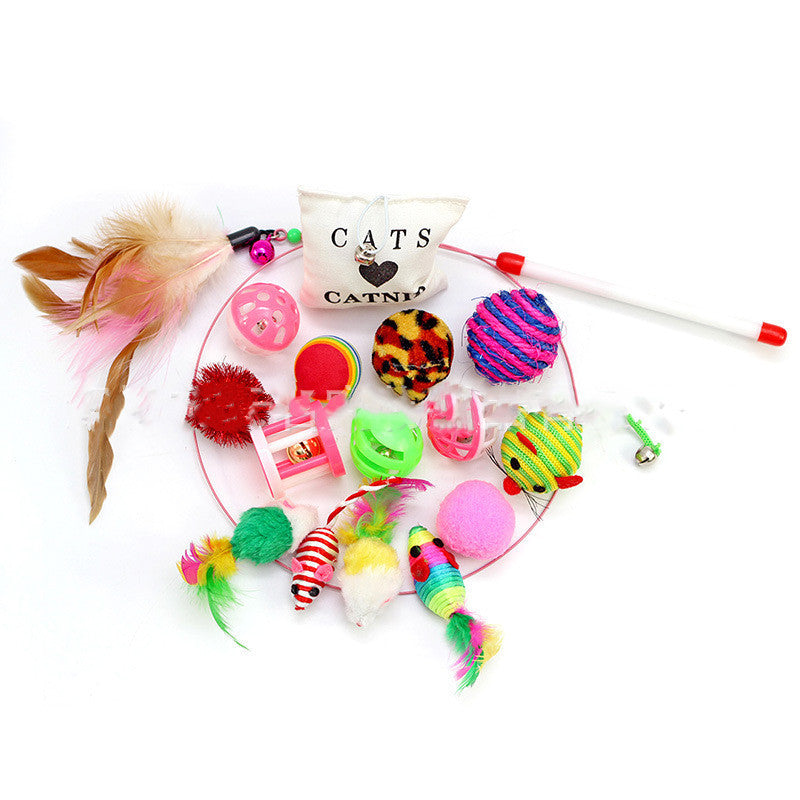 Teaser Cat Toy 14 Piece Set
