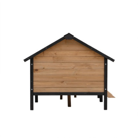 Large Wooden Cabin Dog Kennel With Porch
