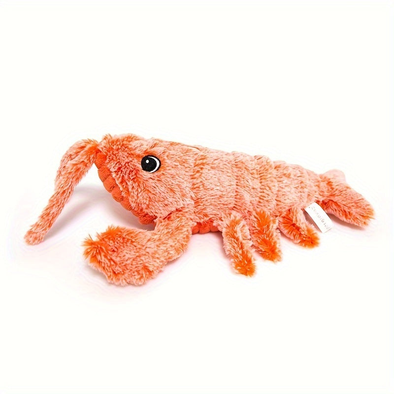 Dancing Shrimp Plush Cat Toys, USB Charging With Catnip