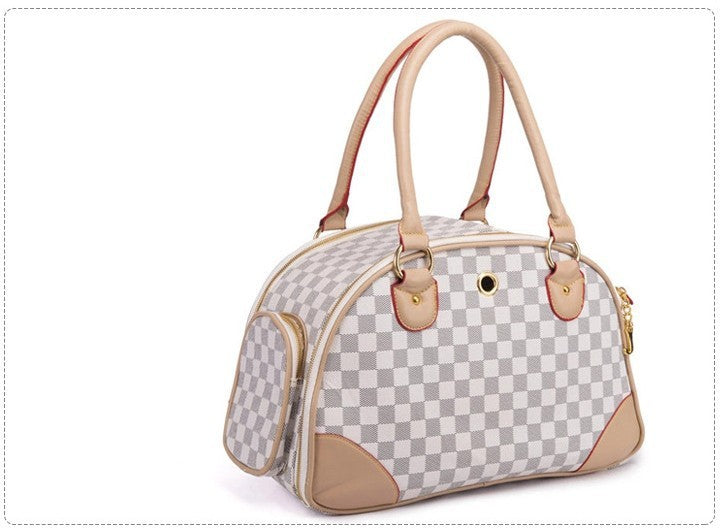 Outing convenient leather comfort pet bag travel carrier