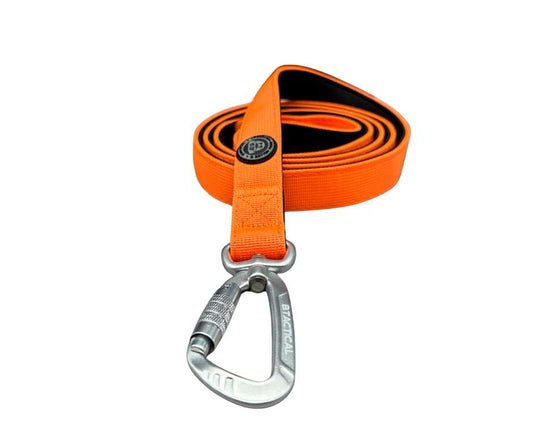 BTactical™ Extra-Strong Nylon Carabiner Clip Dog Lead | Citrus Orange