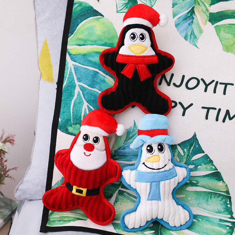Plush Doll Christmas Bite Resistant Dog Pet Toy