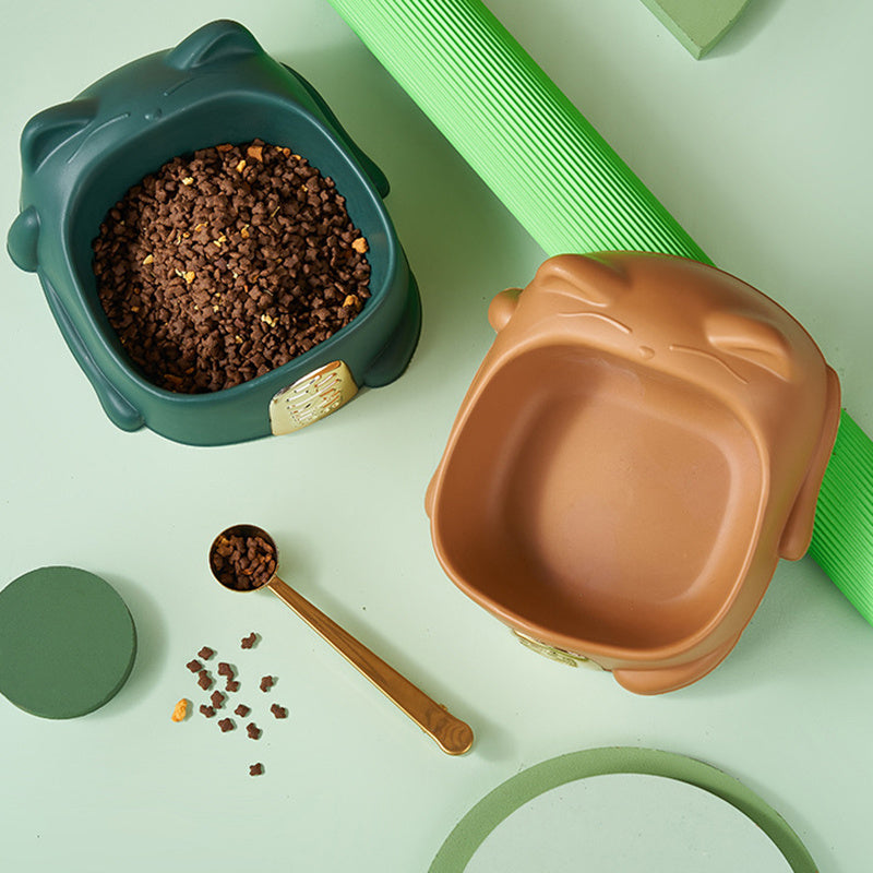 Cat Food Bowl With Anti Slip Rubbers
