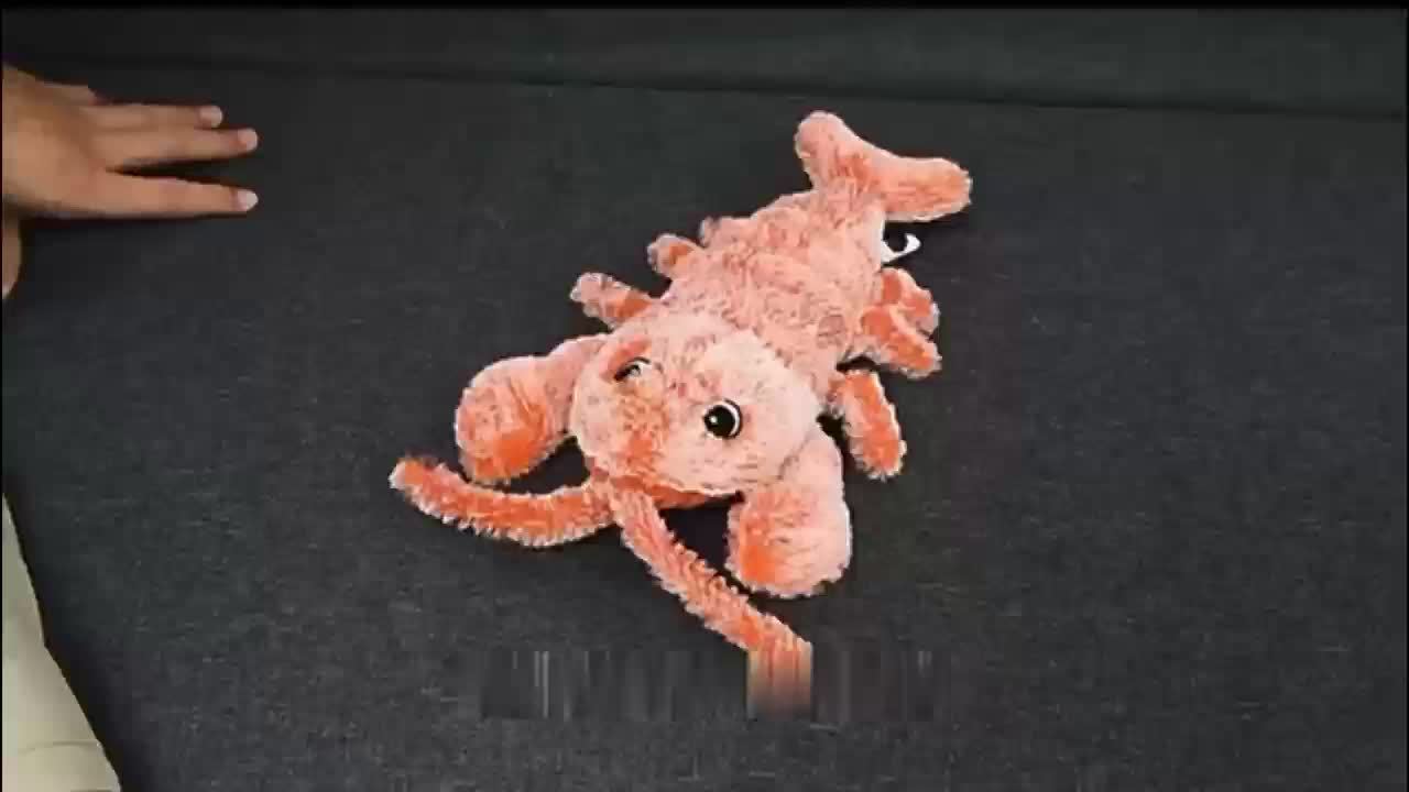 Dancing Shrimp Plush Cat Toys, USB Charging With Catnip
