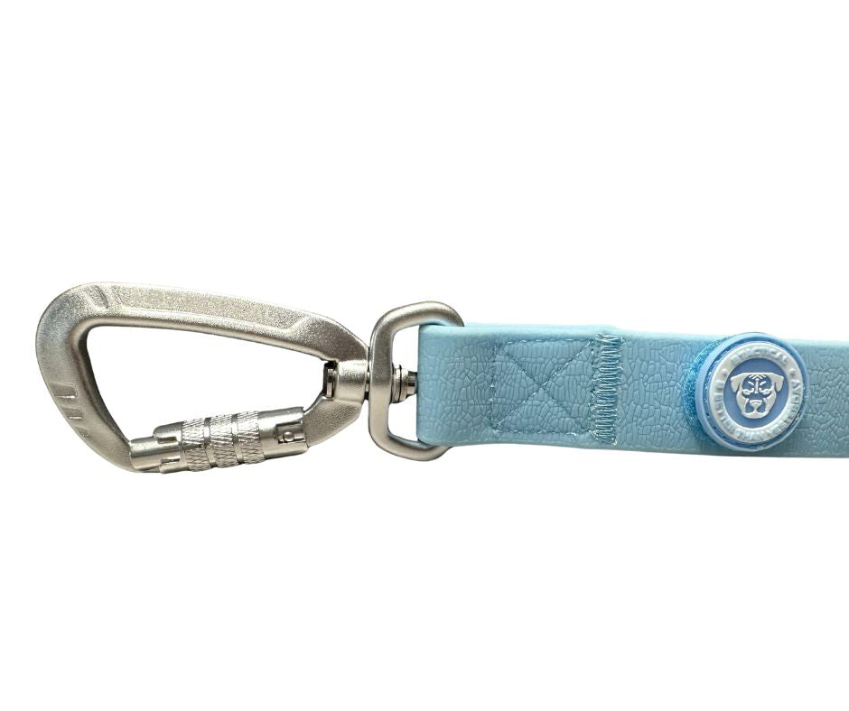 BTactical™ Extra-Strong PVC Carabiner Clip Dog Lead | Pastel Blue