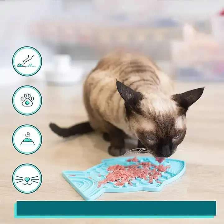 Silicone Lick Mat For Pet Dogs Slow Food Plate