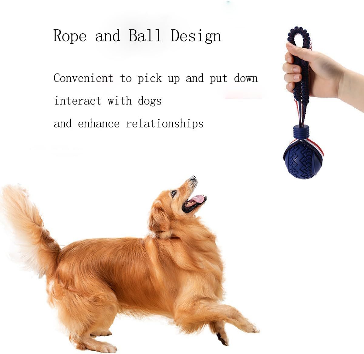 Dog Ball With Rope Toy