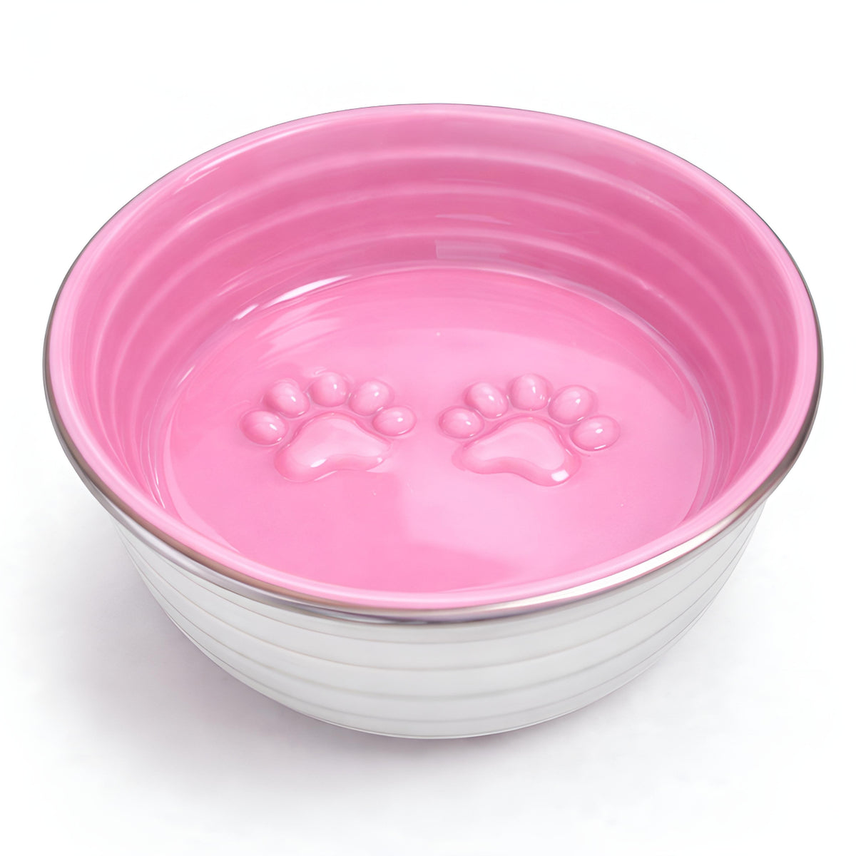 The Poppy Collection Dog Bowl - Pink