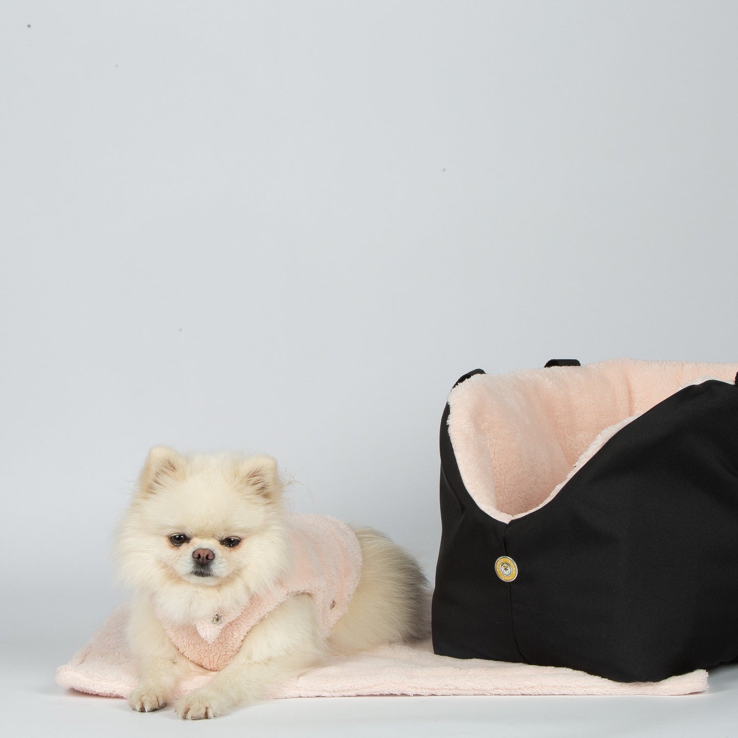 Teddy Bear Pink Dog Blanket by Soho Poms