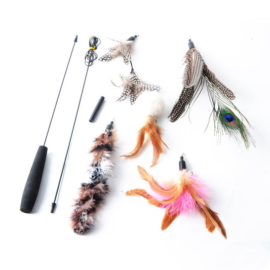 Feather Teaser Toy Cat Wand
