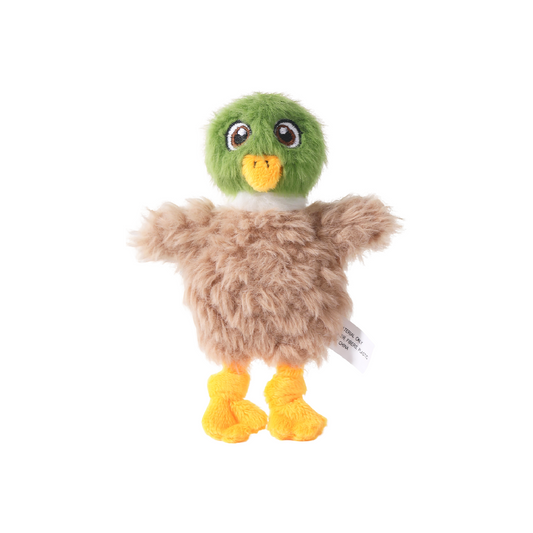 Flat Duck Squeaky Dog Toy – Gentle Interactive Play