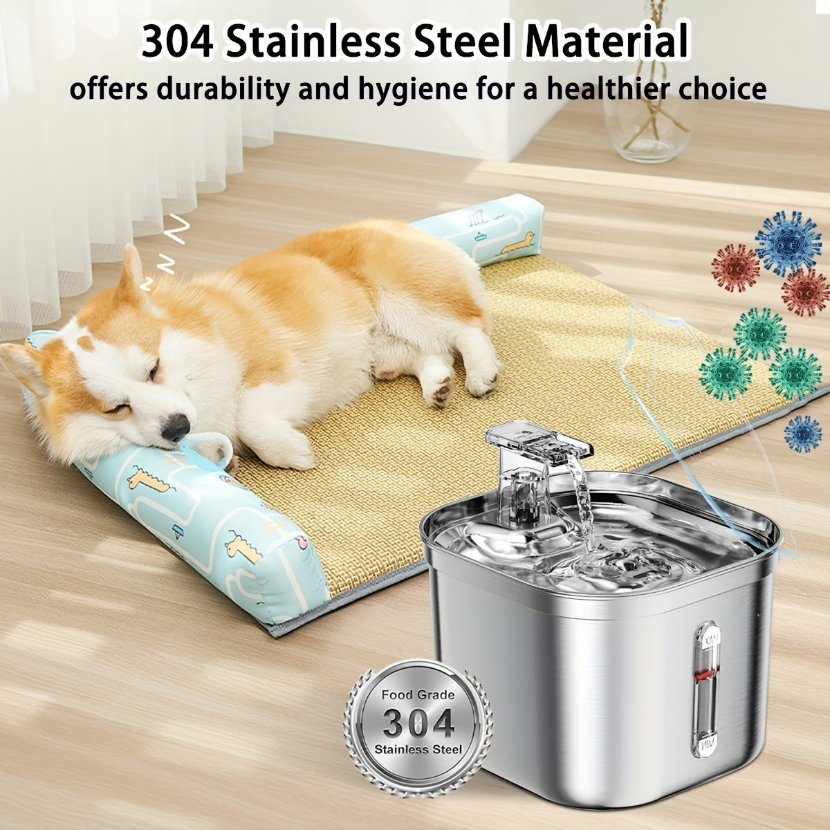 Stainless steel Cat Water Fountain