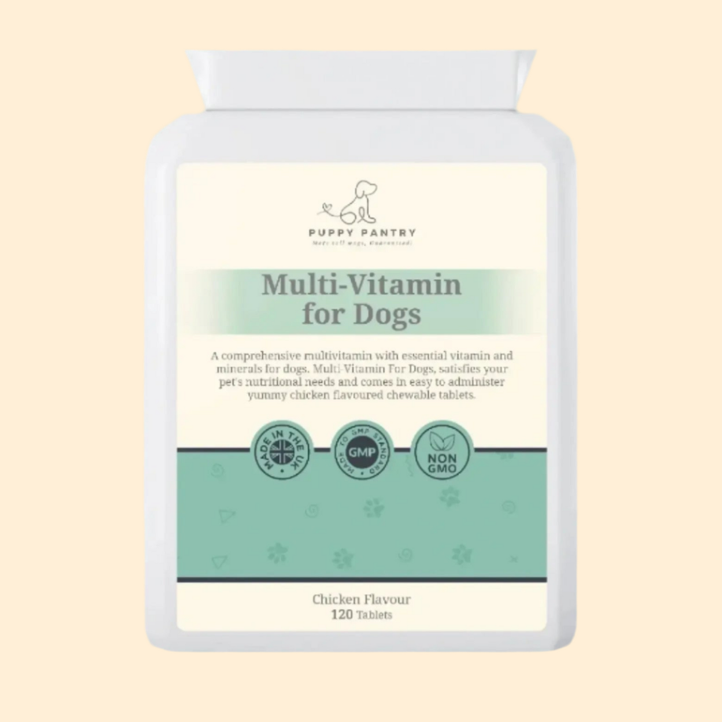 Multivitamin Chews – Chicken (120 Pack)
Supports immunity, skin & coat health, digestion & energy