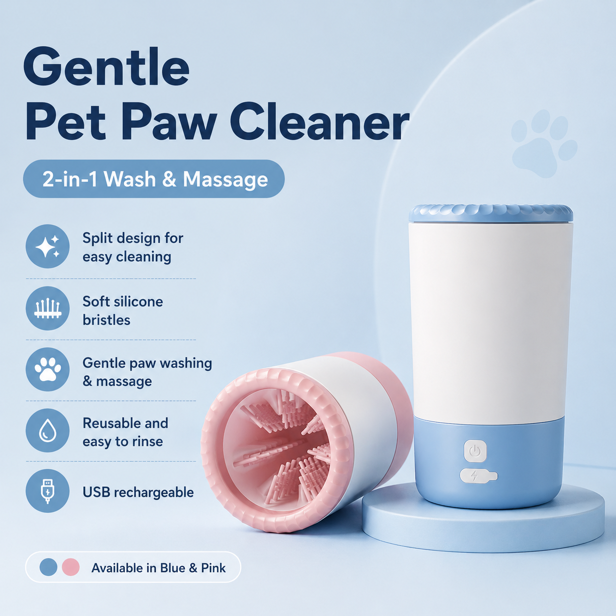 PawPure™ Rechargeable Paw Cleaner for Pets