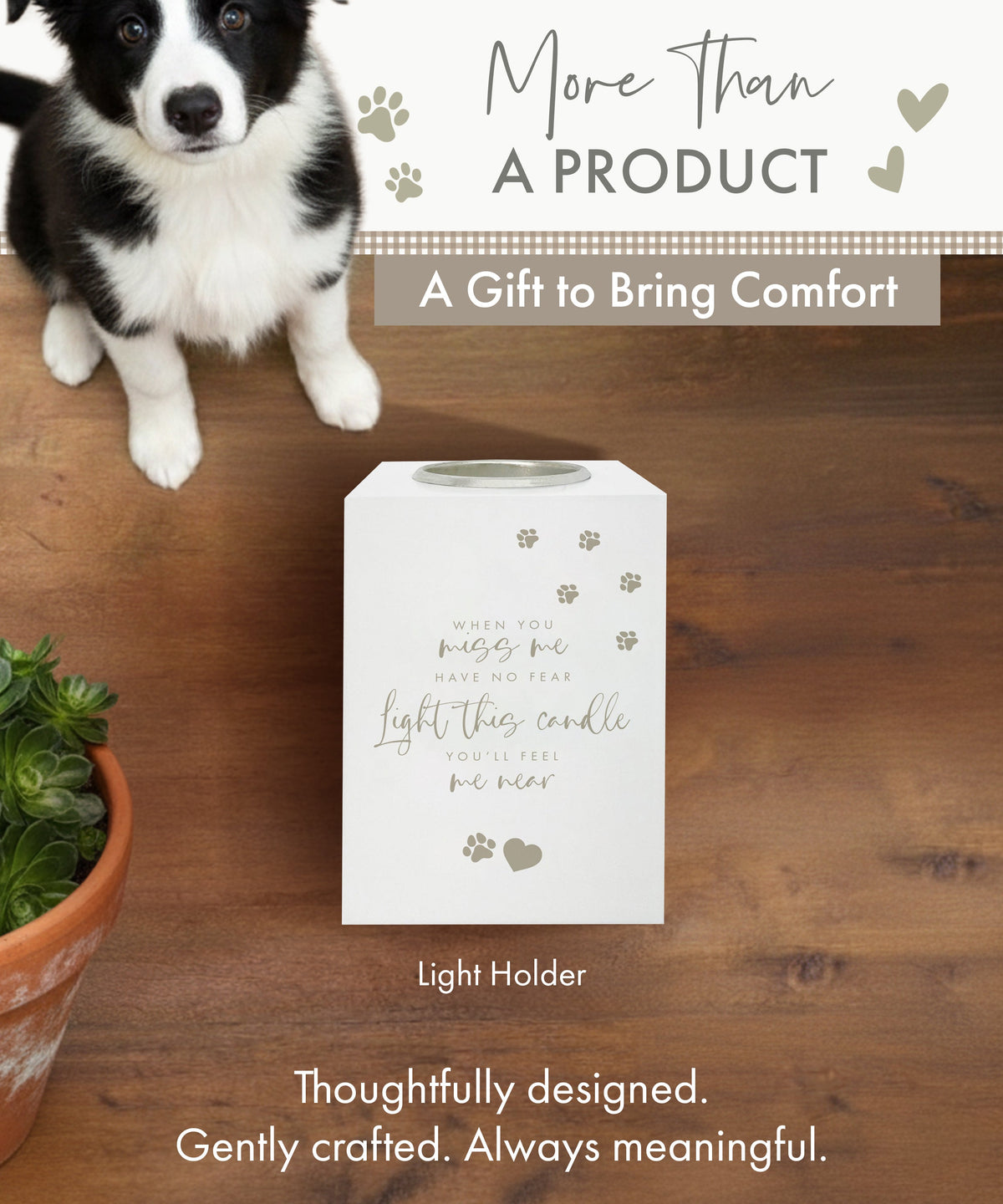 Pet Memorial Tea Light Holder