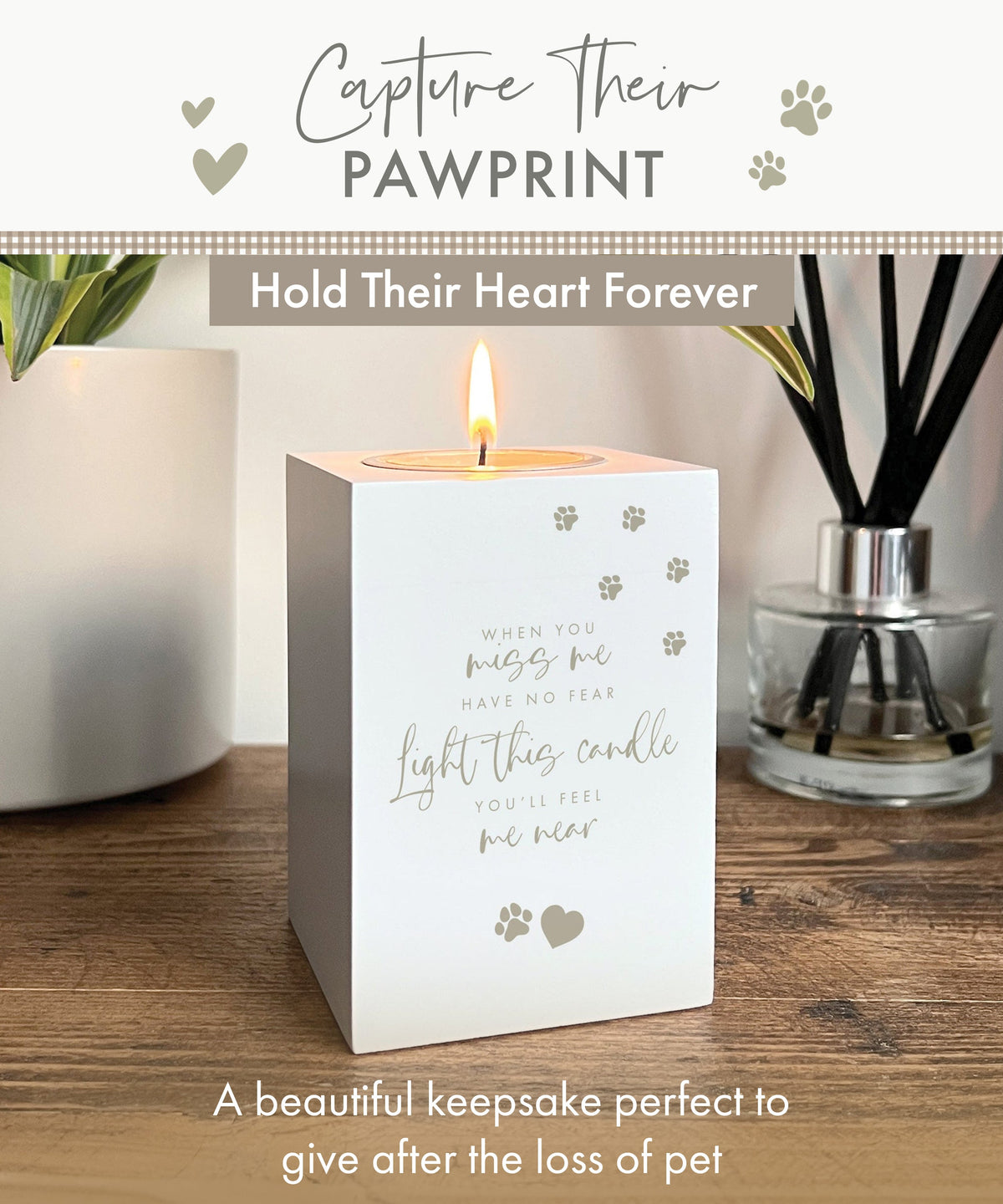 Pet Memorial Tea Light Holder