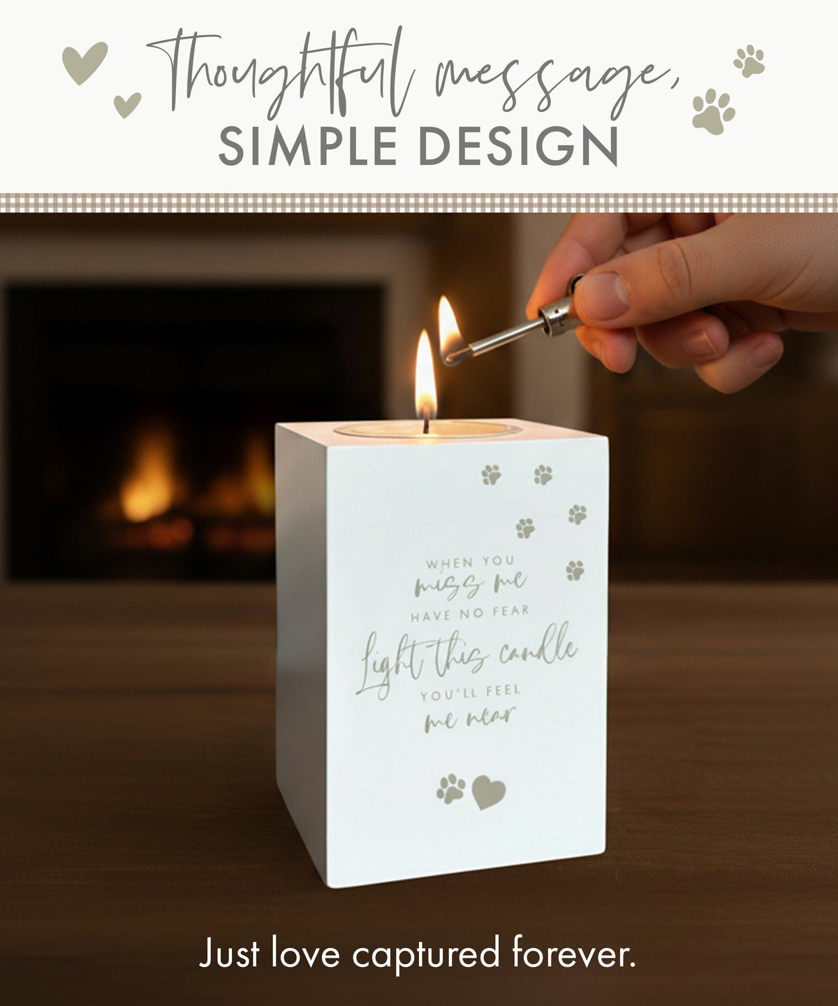 Pet Memorial Tea Light Holder
