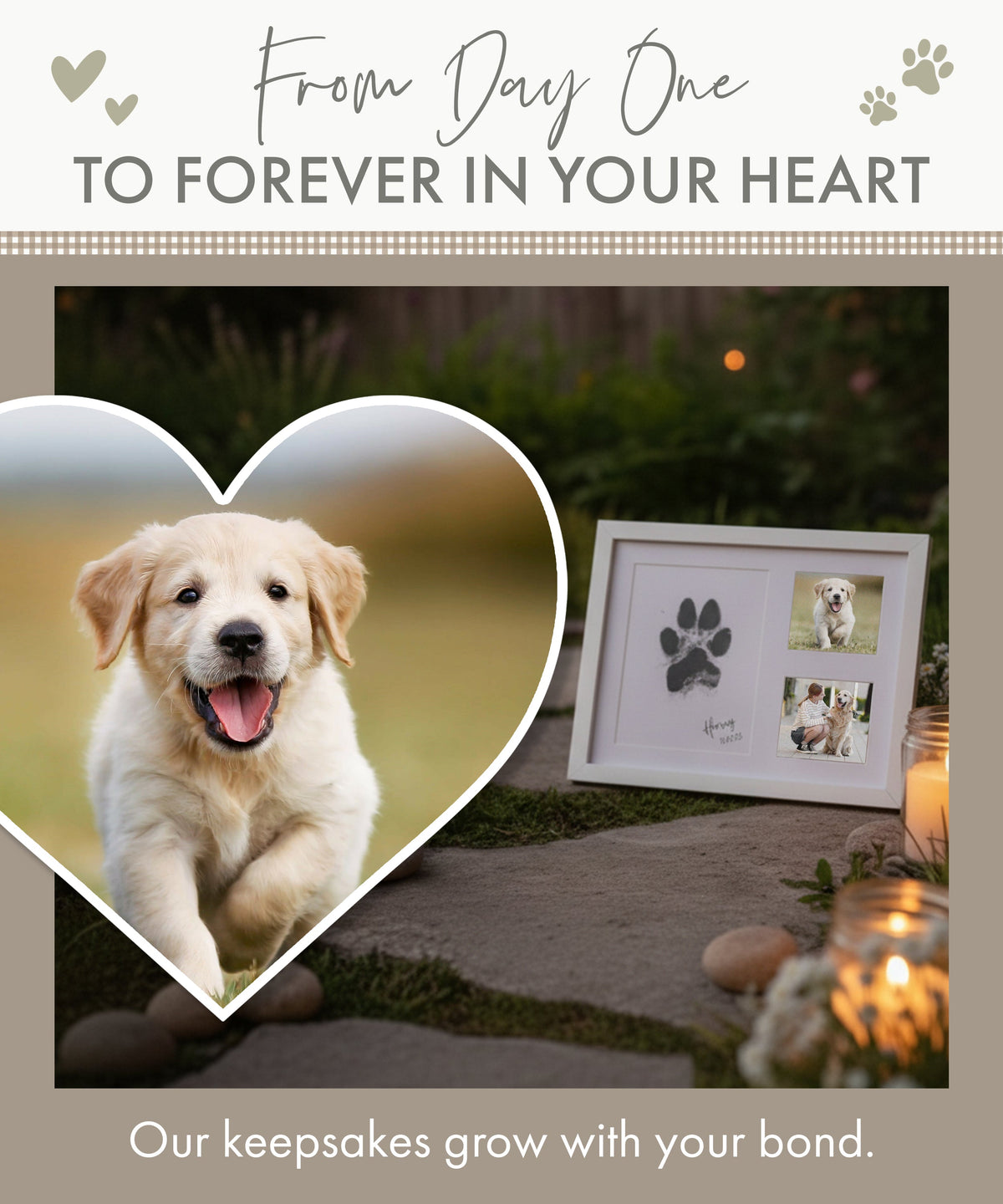 Paw Print Ink Keepsake Photo Frame Kit
