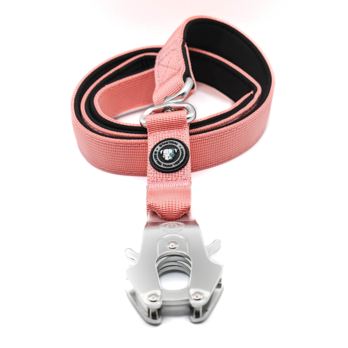 BTactical™ Nylon Frog Clip Dog Lead | Extra-Strong Anti Pull - Pretty Pink