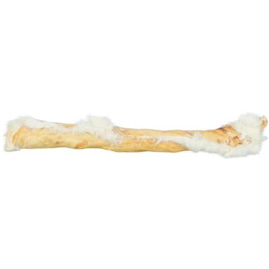 Rabbit skin roll with fur