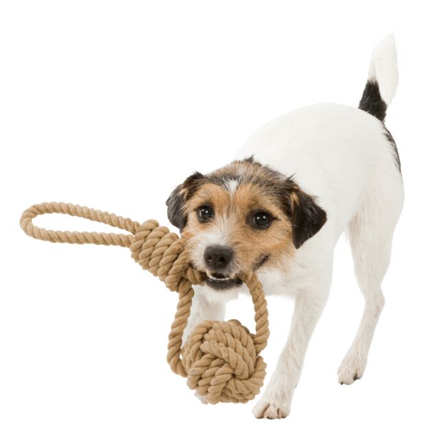 Trixie BE NORDIC Playing Rope with Woven-in Ball