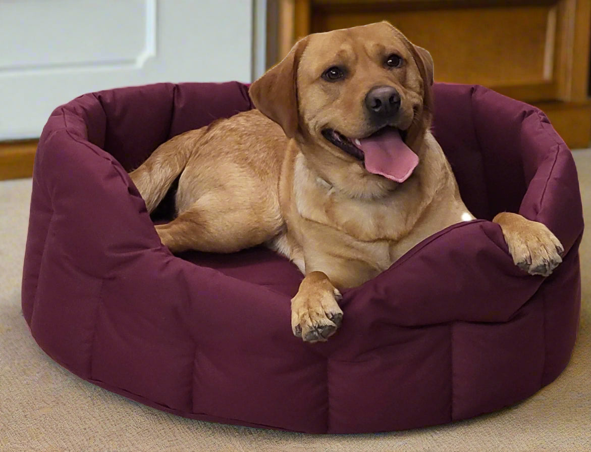 P&L Country Dog Tough Heavy Duty Oval High Sided Waterproof Dog Beds.