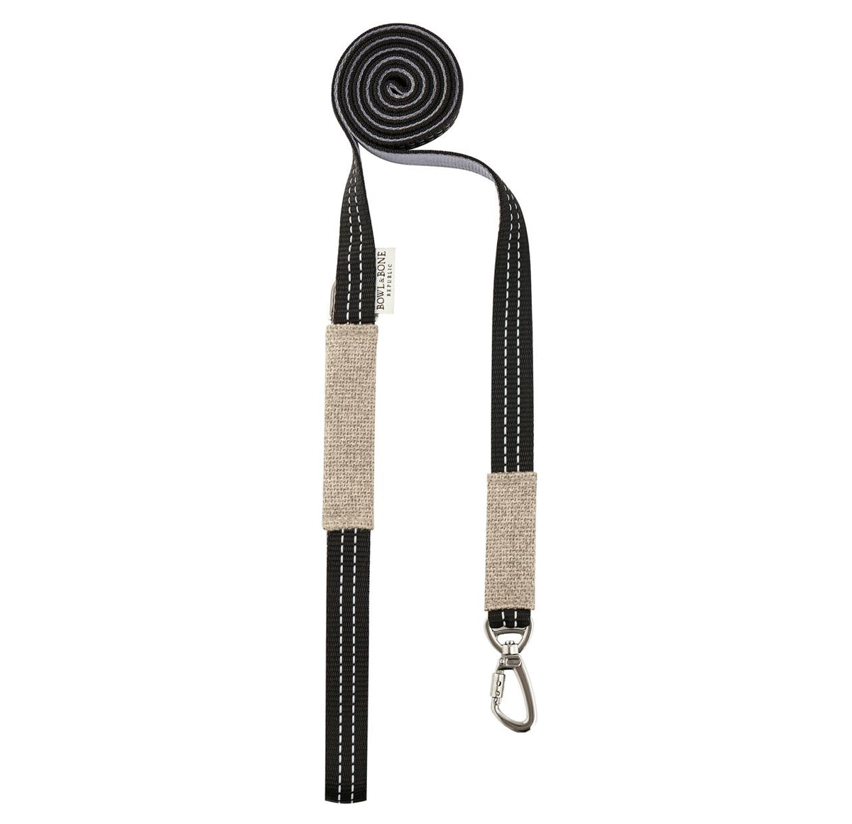 Soho Poms x Bowl & Bone Republic Dog Lead - Cream