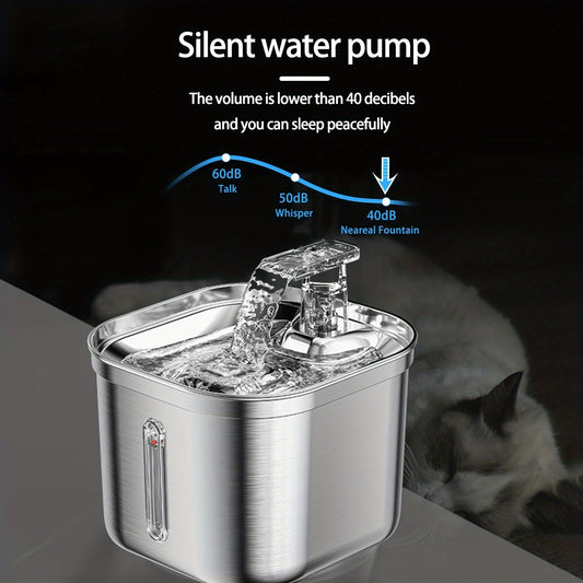 Stainless steel Cat Water Fountain