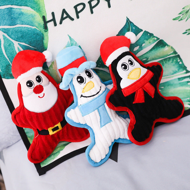 Plush Doll Christmas Bite Resistant Dog Pet Toy