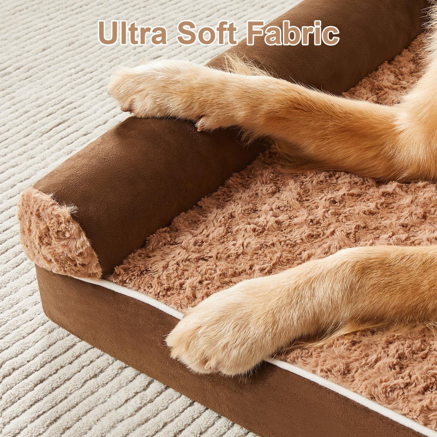 BFPETHOME Large Orthopedic Dog Bed — Waterproof, Washable Cover