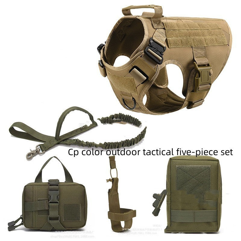 Tactical K9 Training Harness & Leash Set