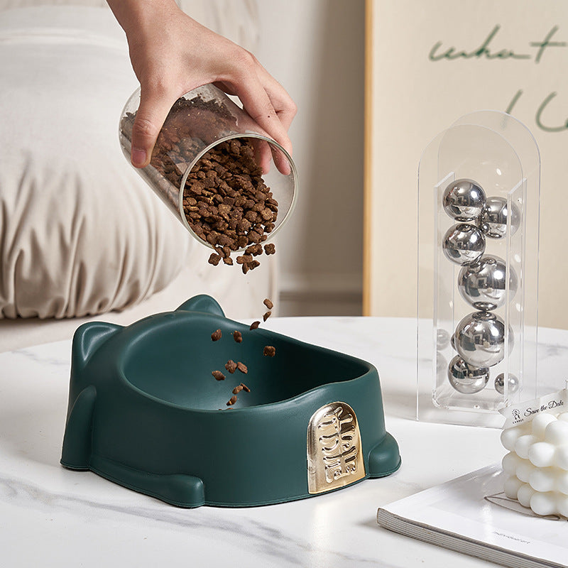 Cat Food Bowl With Anti Slip Rubbers