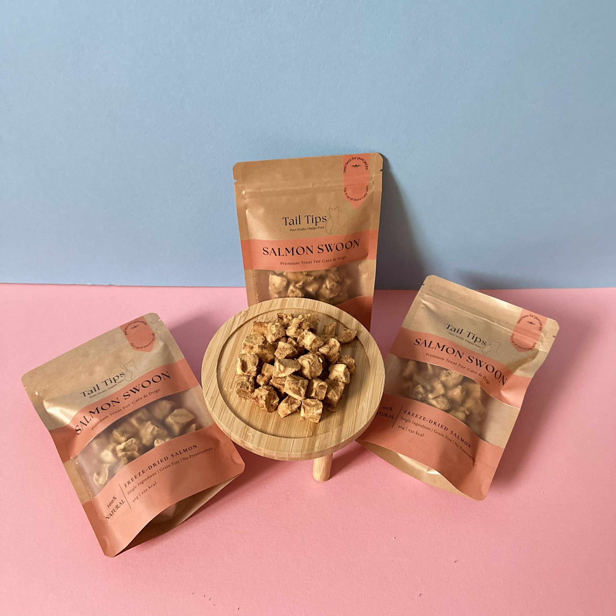Salmon Swoon - 100% Freeze-Dried Salmon Treats | Pure & Natural | Tail Tips UK | 50g pack
